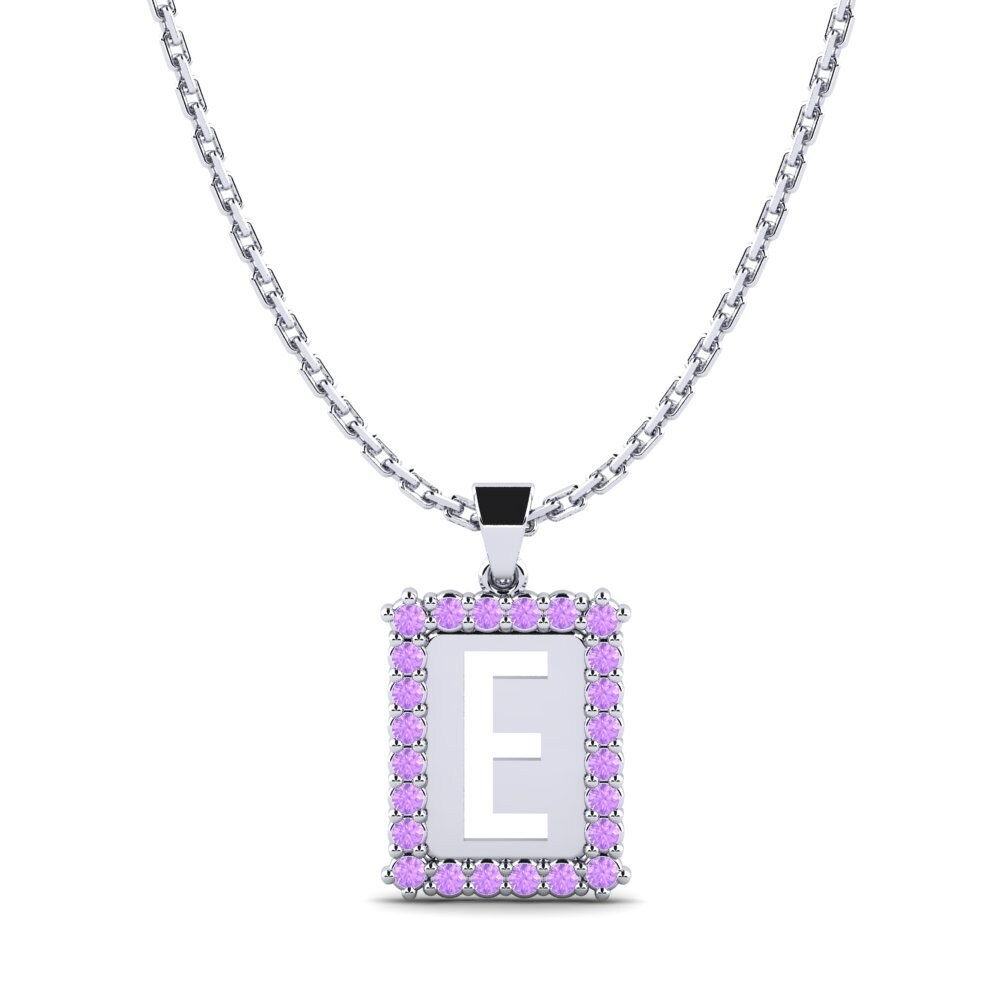 Weißgold 585 Amethyst Damen anhänger Nubia E