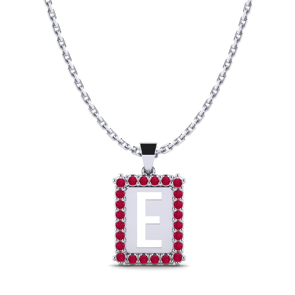 950 Platinum Ruby Women's Pendant Nubia E