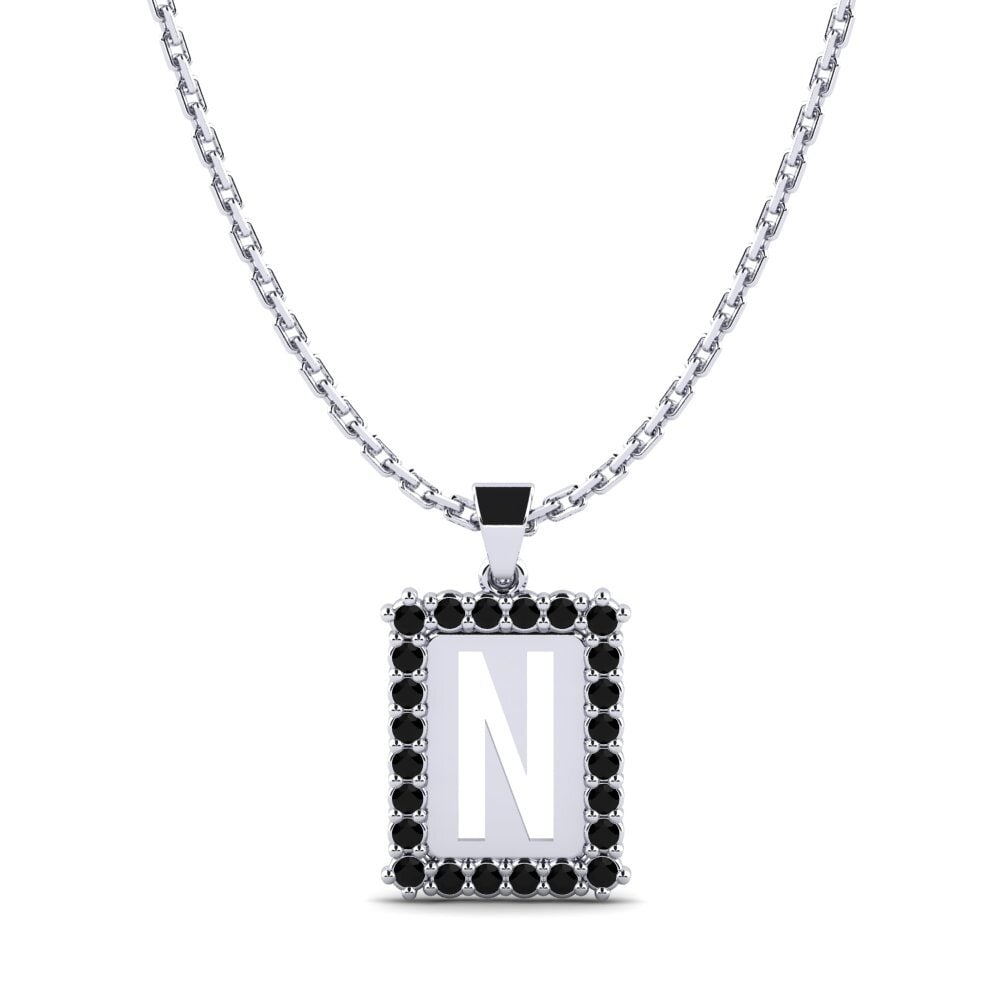 Schwarzer Onyx Damen anhänger Nubia N