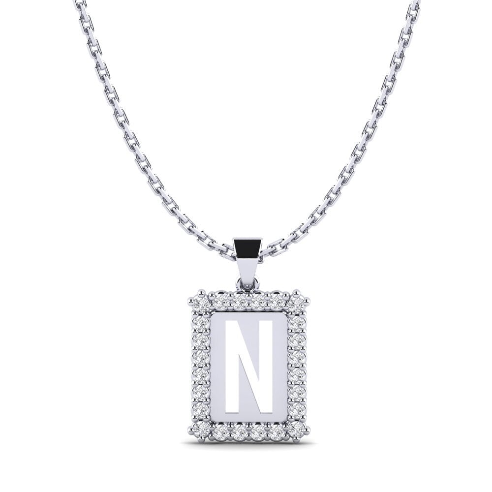 Labor-gezüchteter Diamant Damen anhänger Nubia N