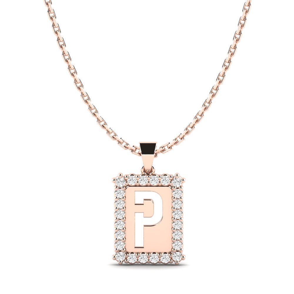Rotgold 585 Moissanit Damen anhänger Nubia P
