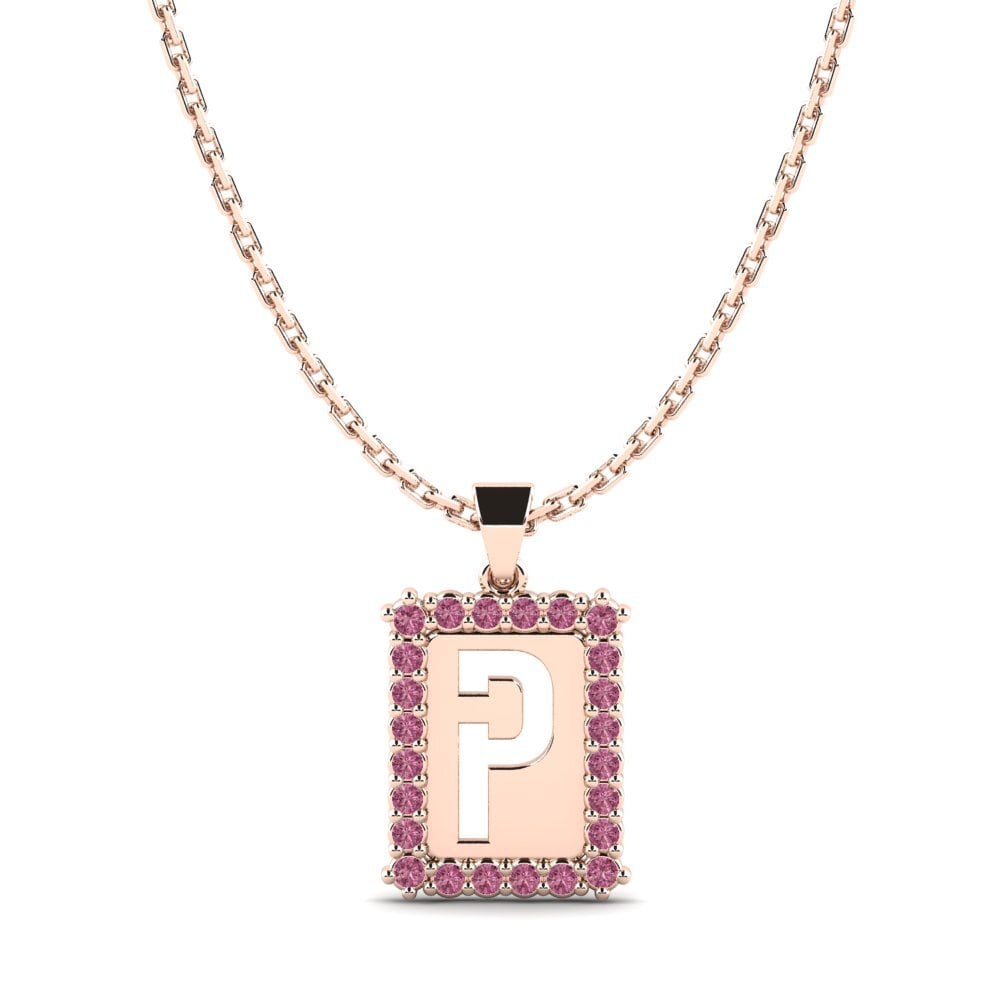 Rotgold 585 Rhodolit-Granat Damen anhänger Nubia P