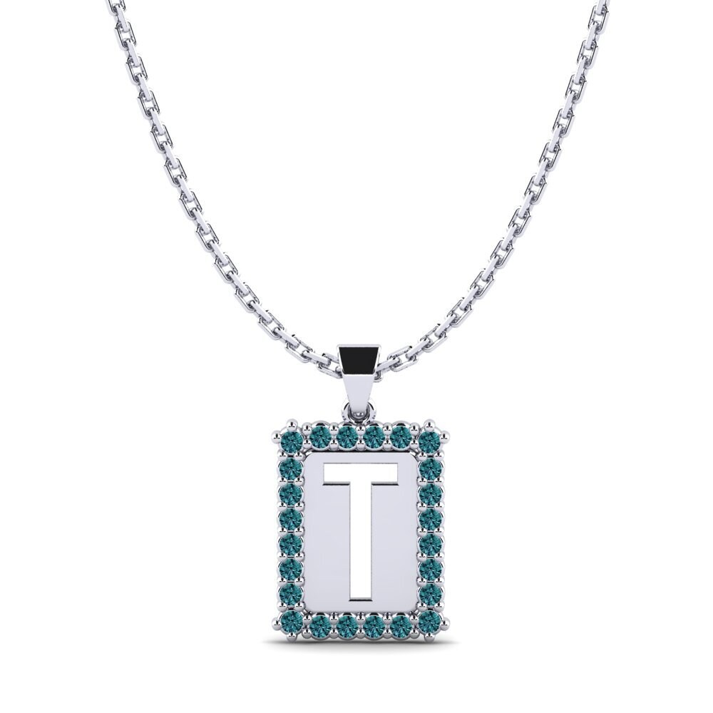Blauer Diamant Damen anhänger Nubia T