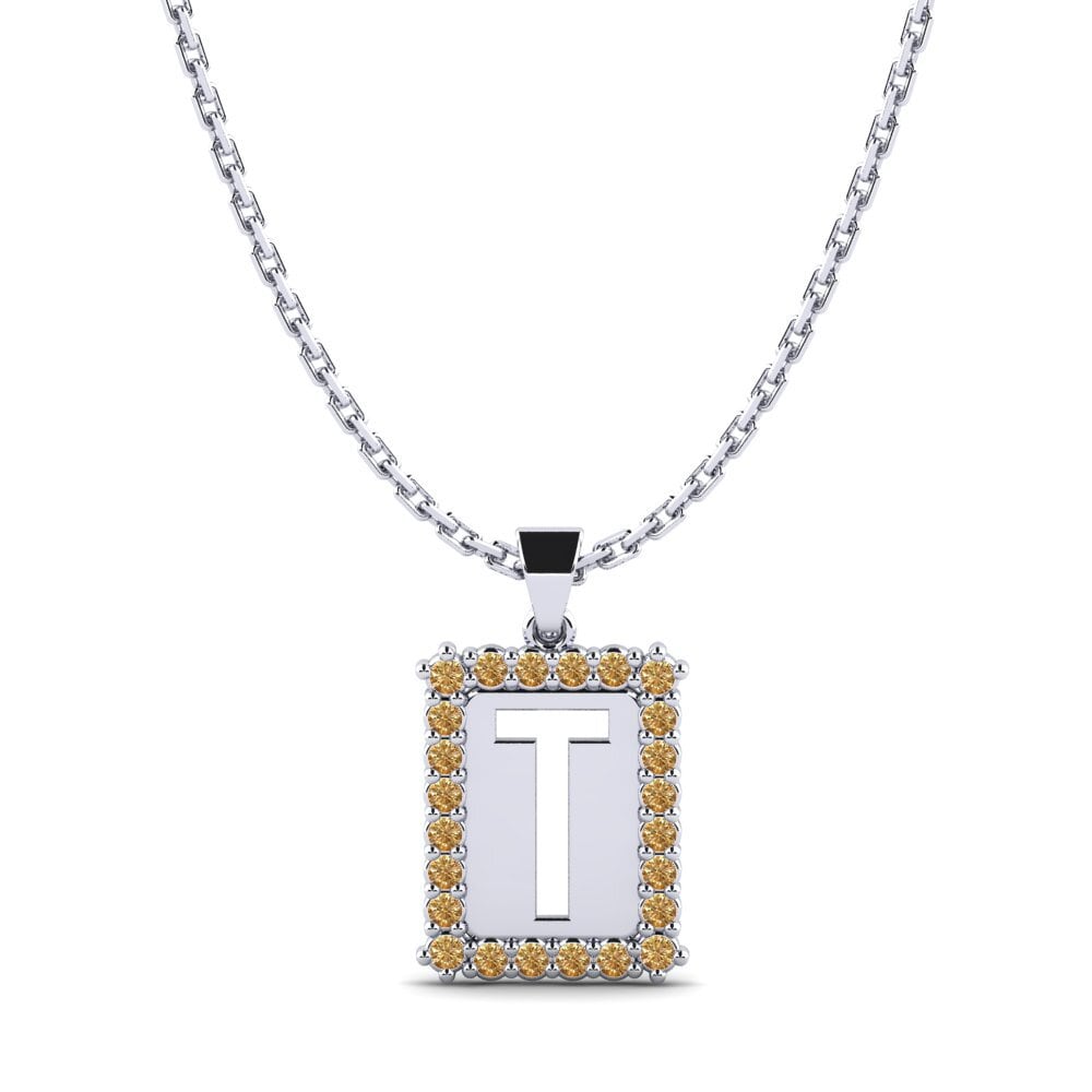 Round Brown Diamond Women's Pendant Nubia T