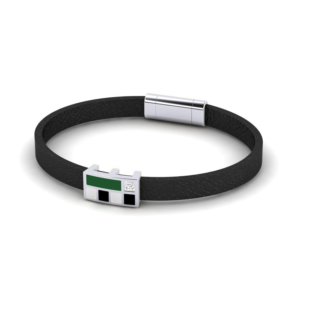 White sapphire Men's Bracelet Nublado