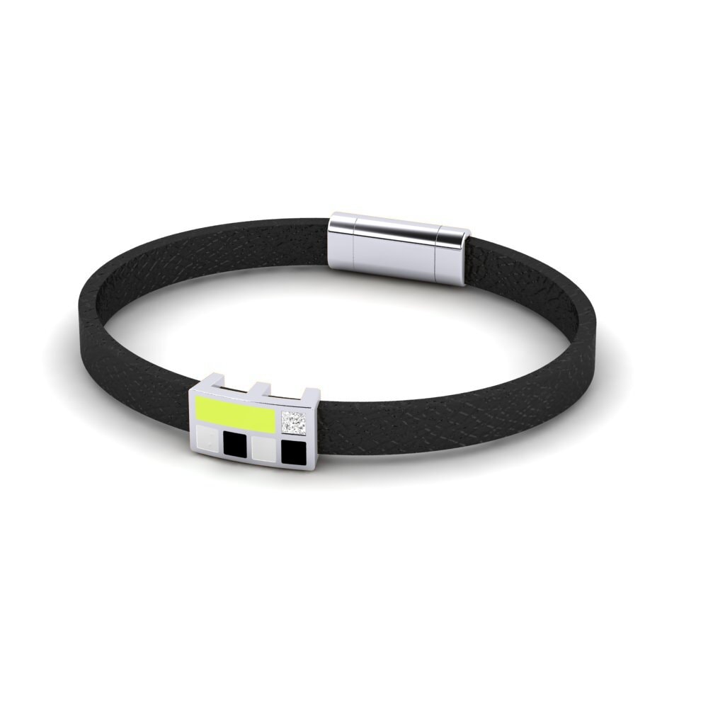 White sapphire Men's Bracelet Nublado