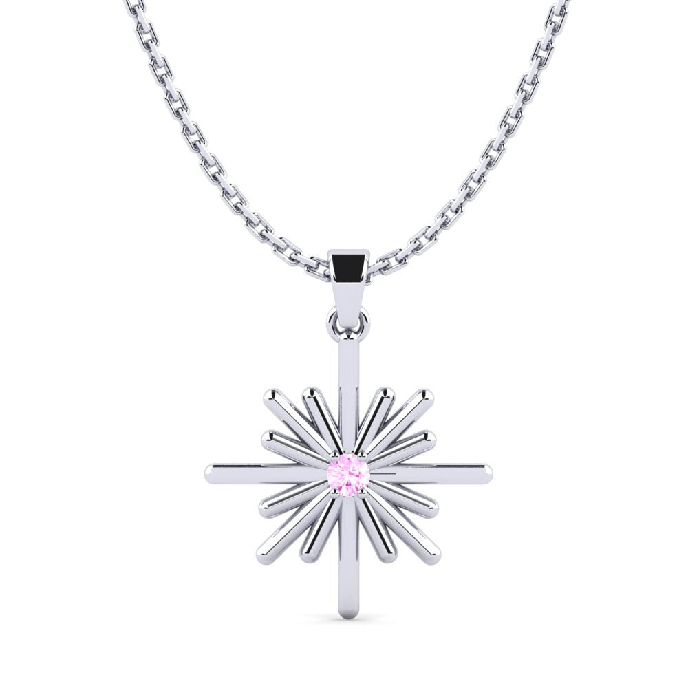 Pink Sapphire Women's Pendant Nuque