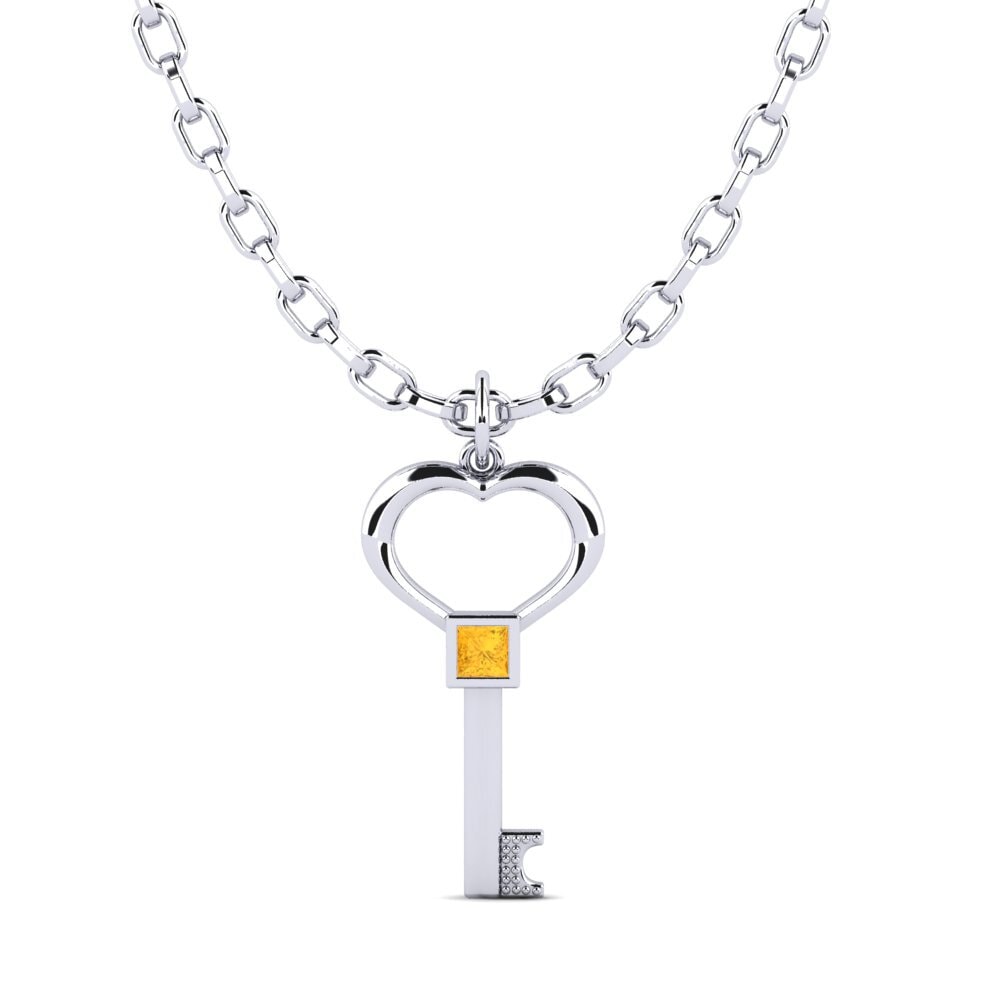 Citrine Pendentif pour homme Nurds Men