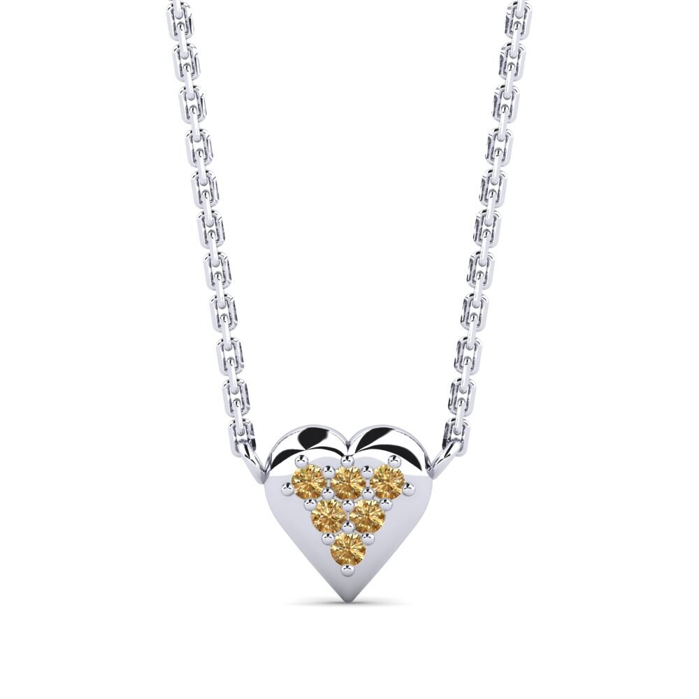 Paladio 950 Diamante Marrón Collar para Niño Nyenyezi