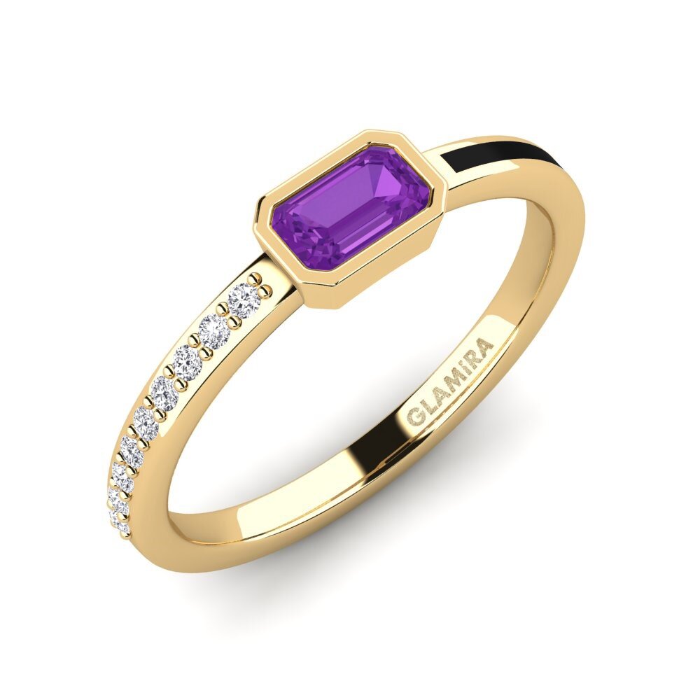 Amethyst Engagement Ring Nymbre