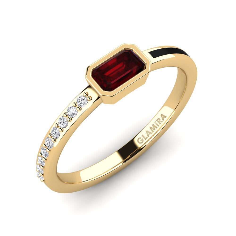 Garnet Engagement Ring Nymbre
