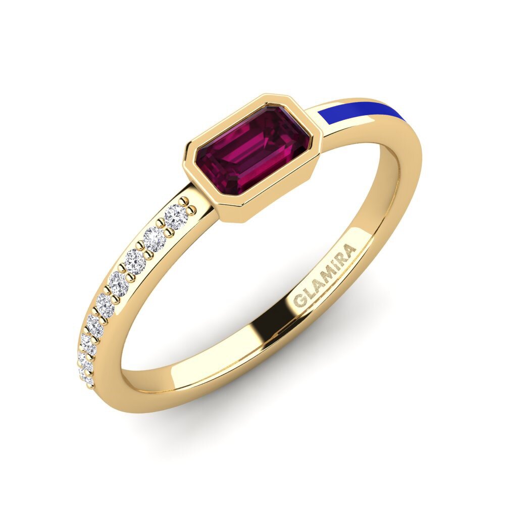 Rhodolite Garnet Engagement Ring Nymbre
