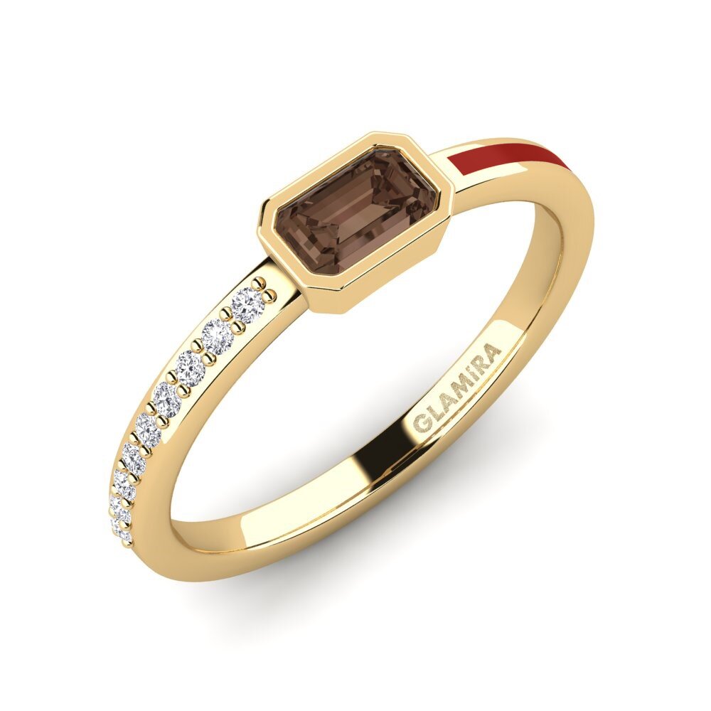 Smoky Quartz Engagement Ring Nymbre