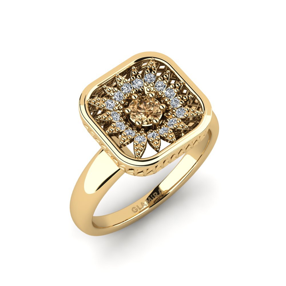 Brauner Diamant Ring Oaries
