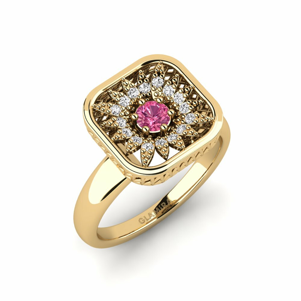 Anello Oaries Tormalina Rosa