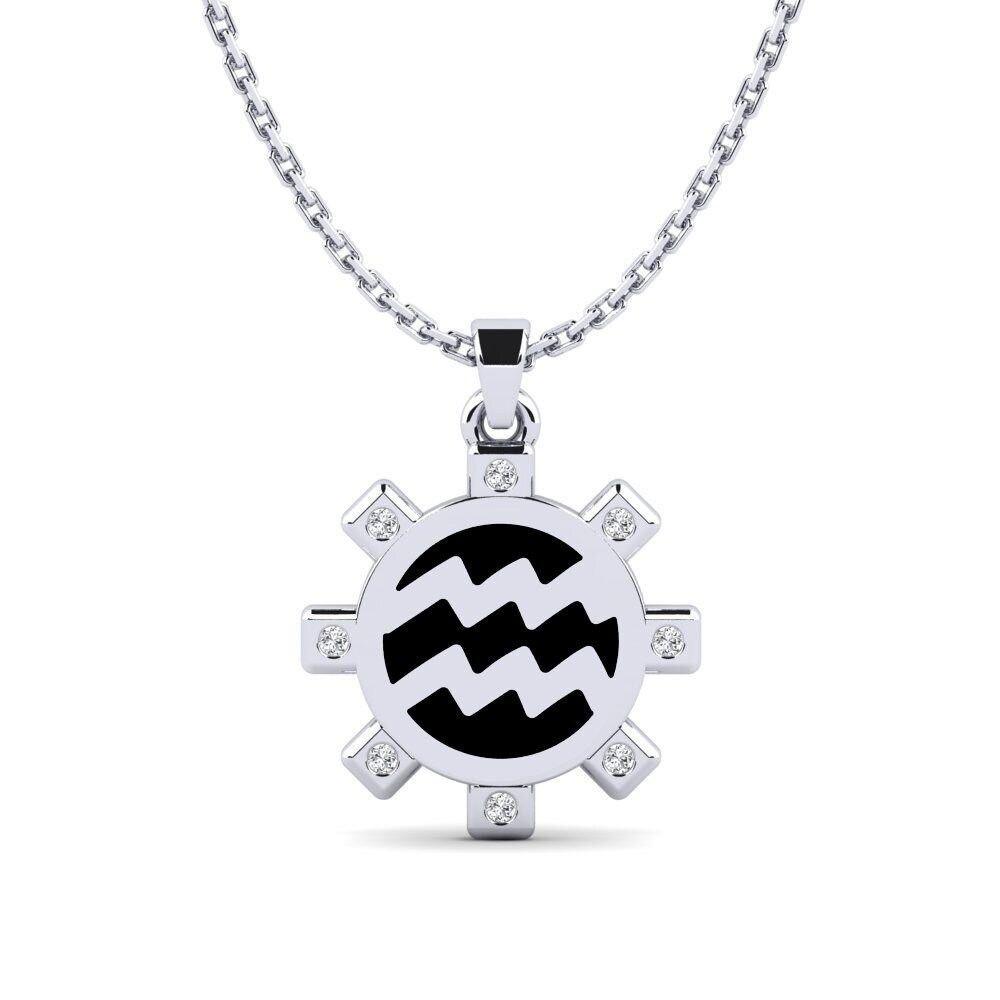 Pendentif Du Zodiaque - Signe Du Verseau (Aquarius, 20 Janvier - 18 Février) - Occasion