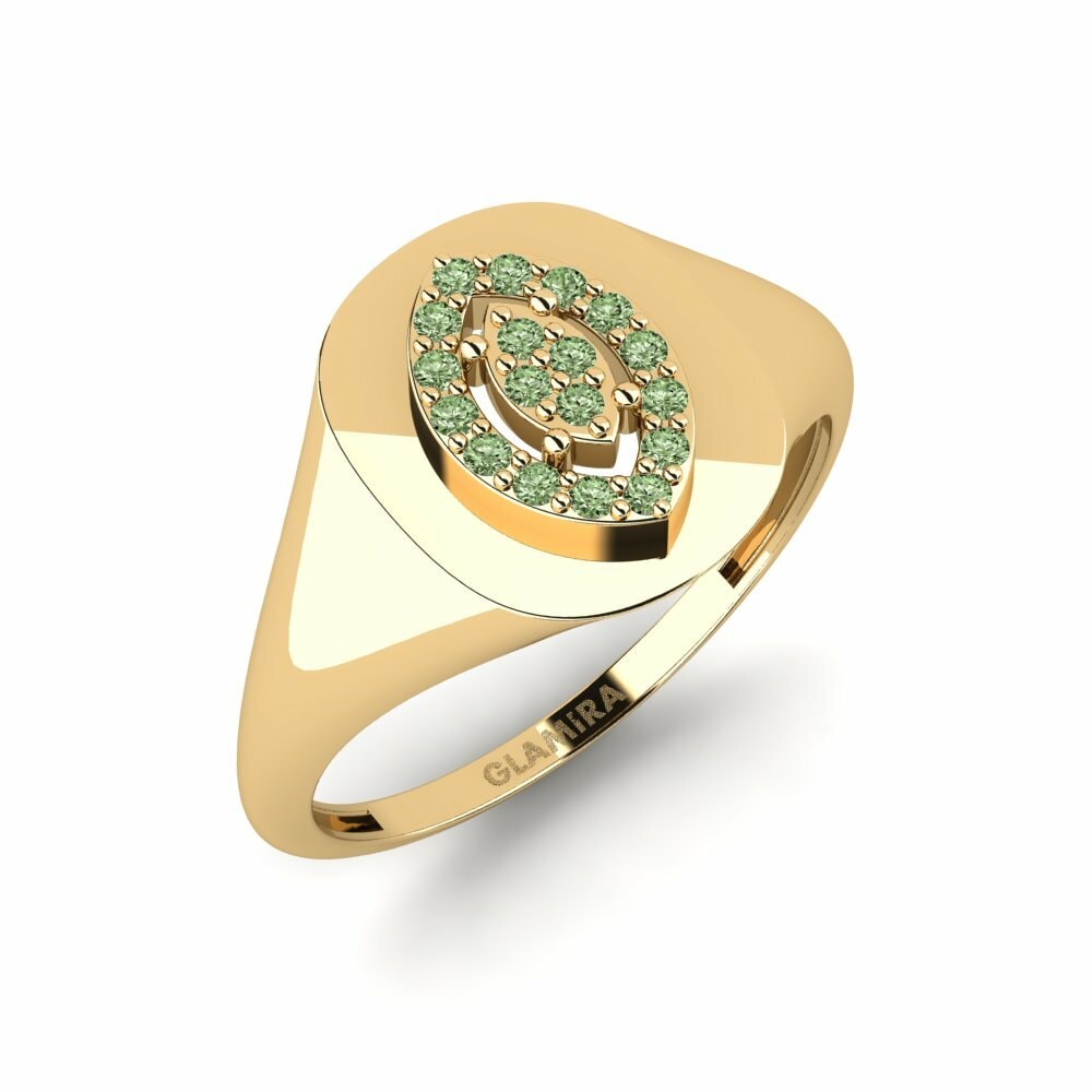 Diamante Verde Anello Obulungi