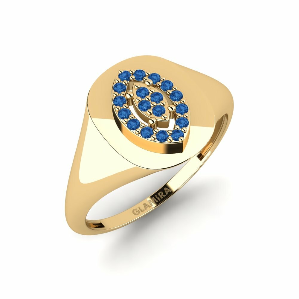 Dark Blue Zirconia Ring Obulungi