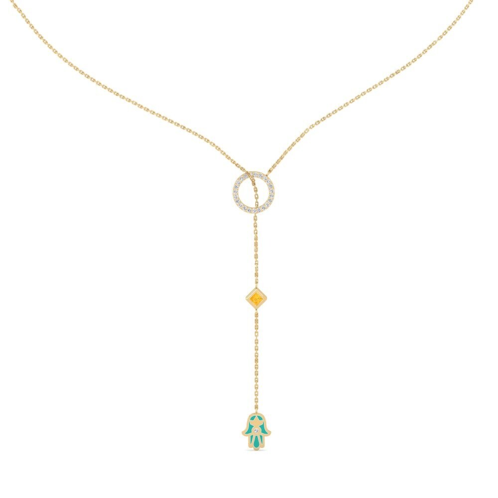 Citrine Women's Necklace Ochrance