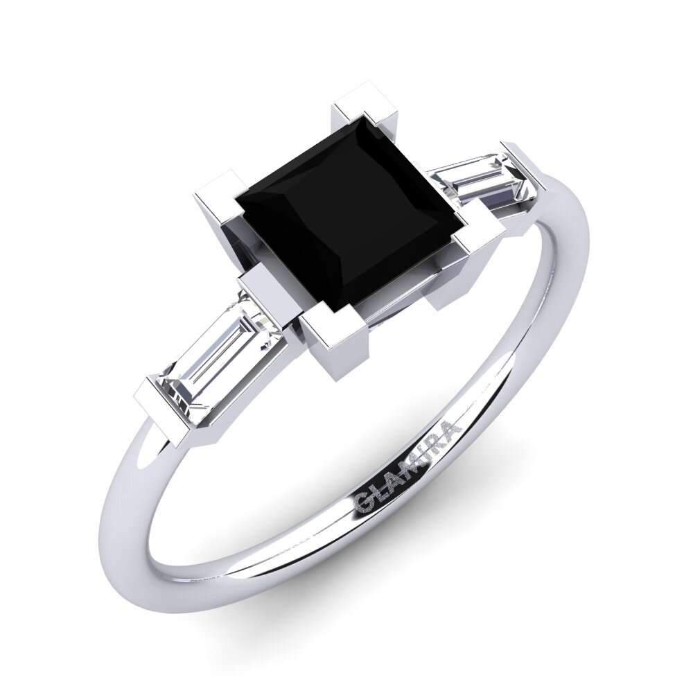 Black Onyx Engagement Ring Octavise