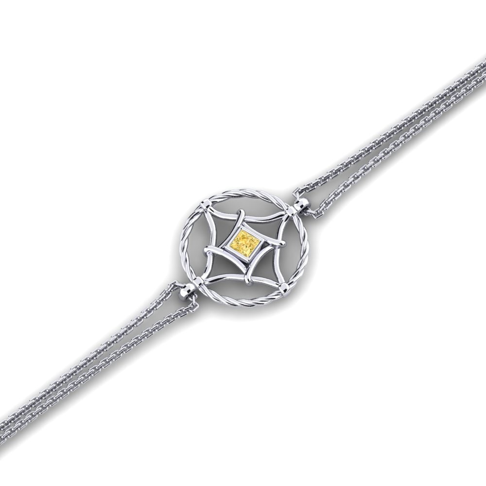Paladio Diamante Amarillo Pulsera de Mujer Odalisque
