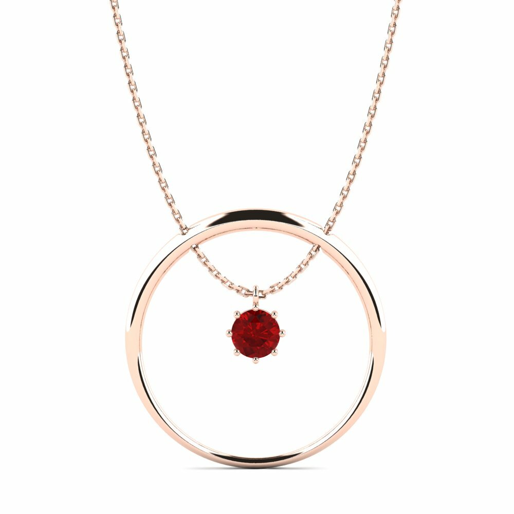 Ruby (Lab Created) Women's Necklace Odessa