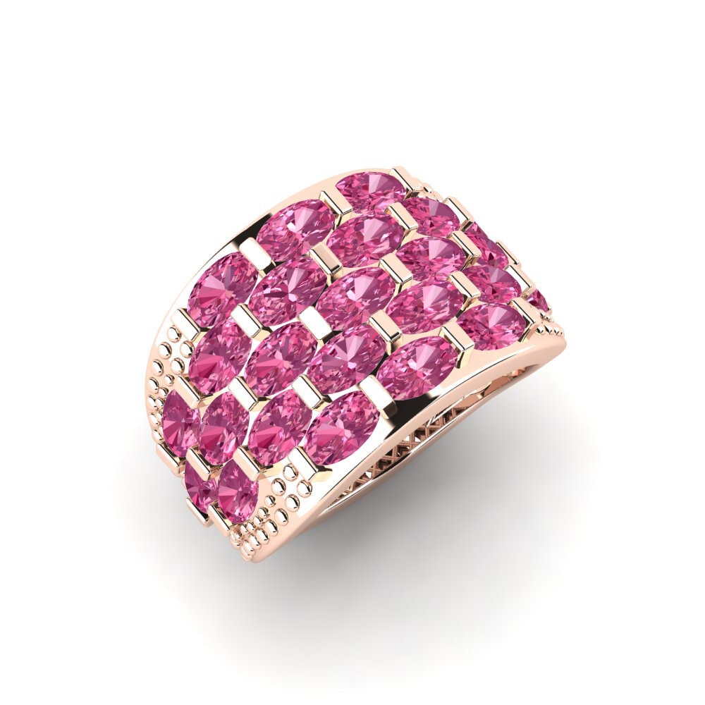 Or rose 14k Tourmaline Rose Bague Odilo