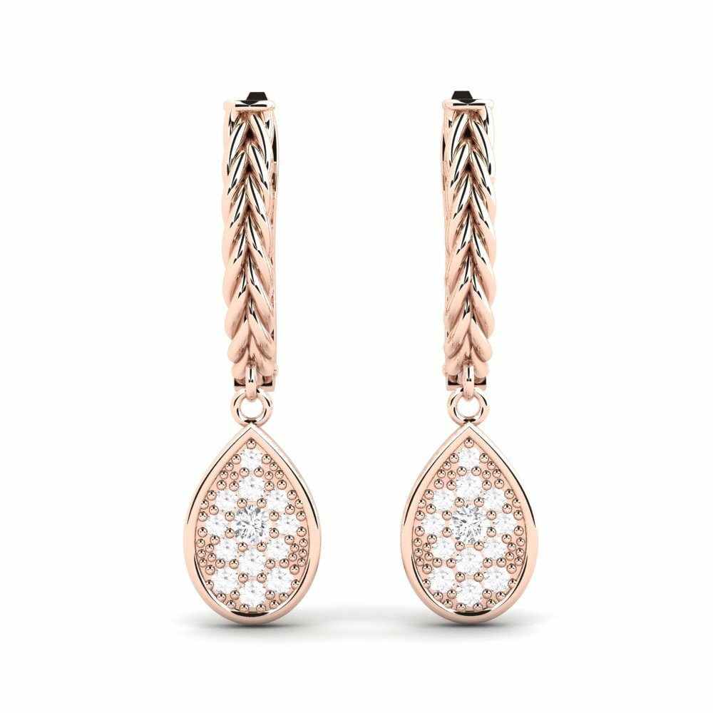 14k Rose Gold Women's Earring Odor