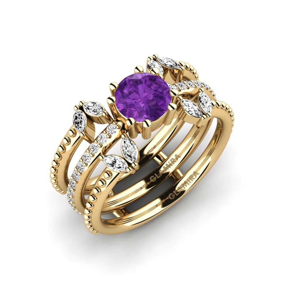 Amethyst Ring Odyng - SET