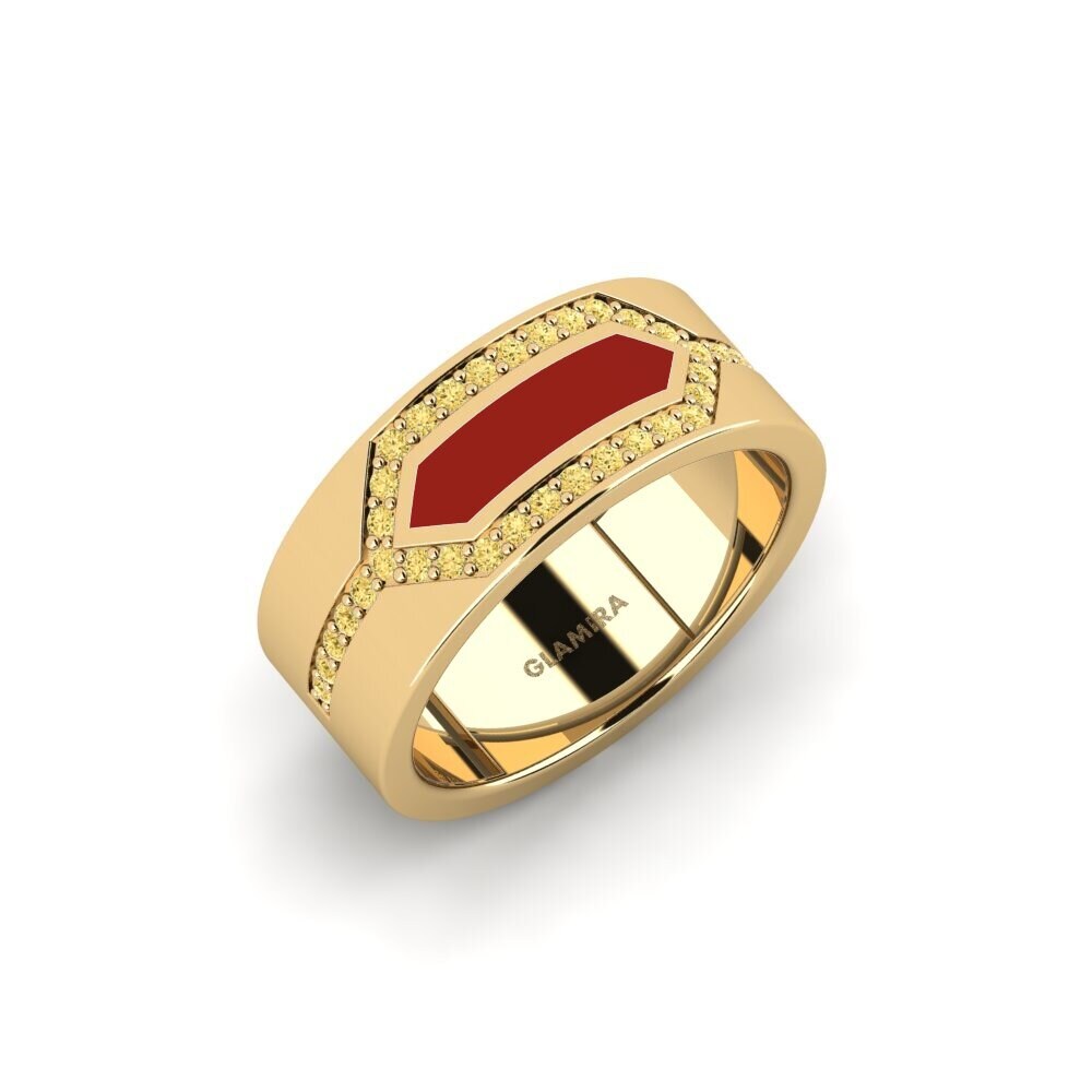 Gelber Diamant Ring Oectria