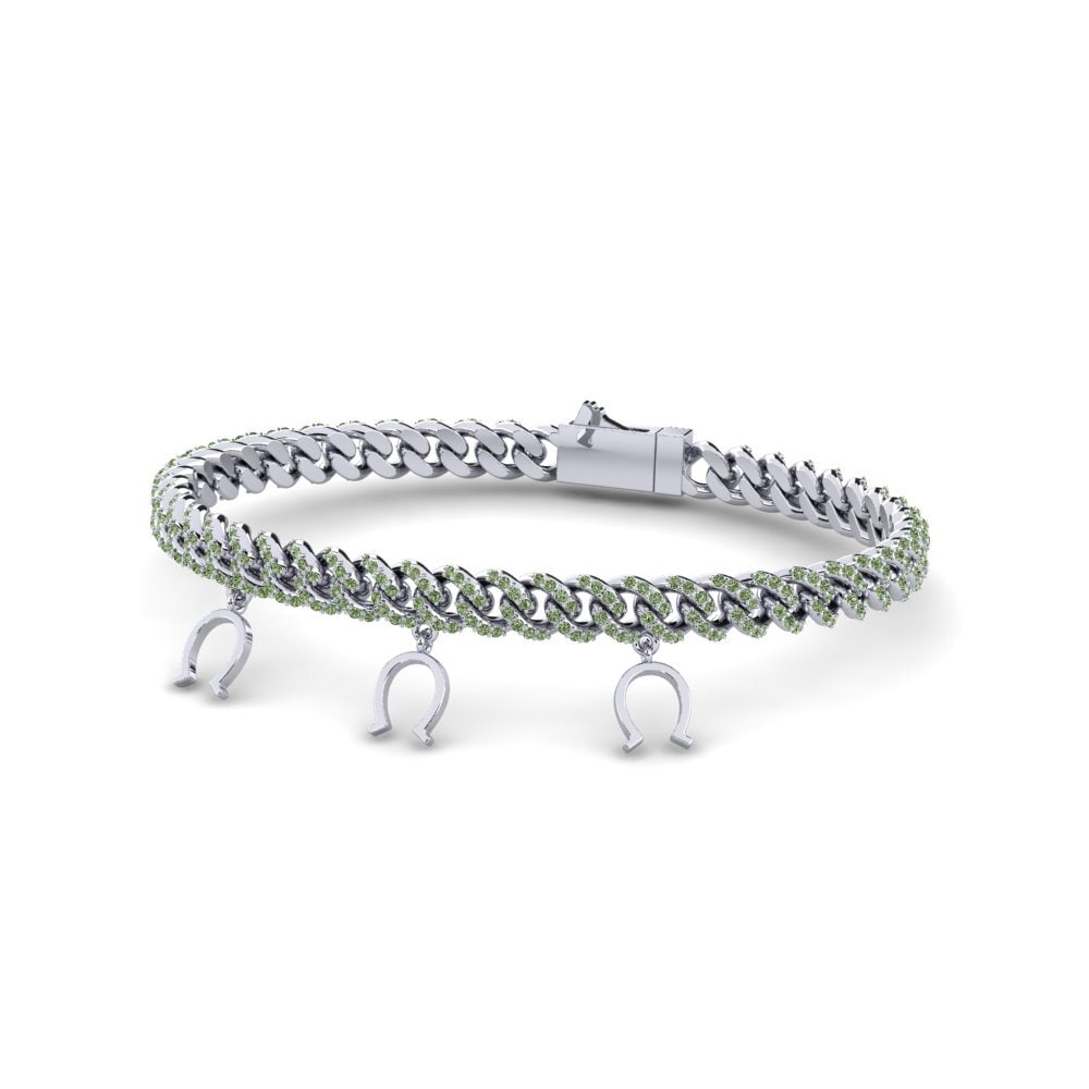 Diamante Verde Pulsera de Mujer Offectinhow