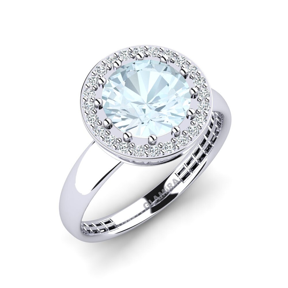 Aquamarine Engagement Ring Ofnessa