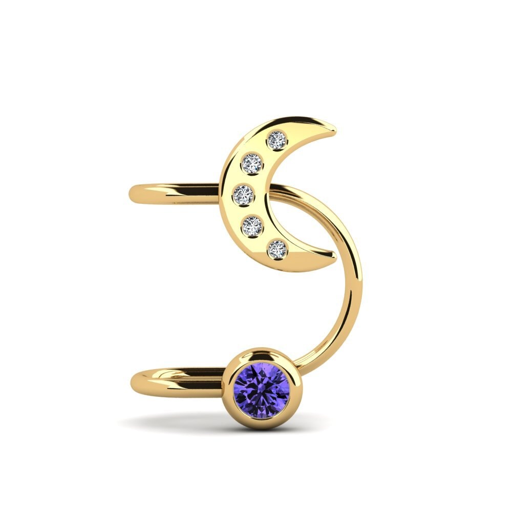 14ct Yellow Gold Tanzanite Women's Earring Ohanlon