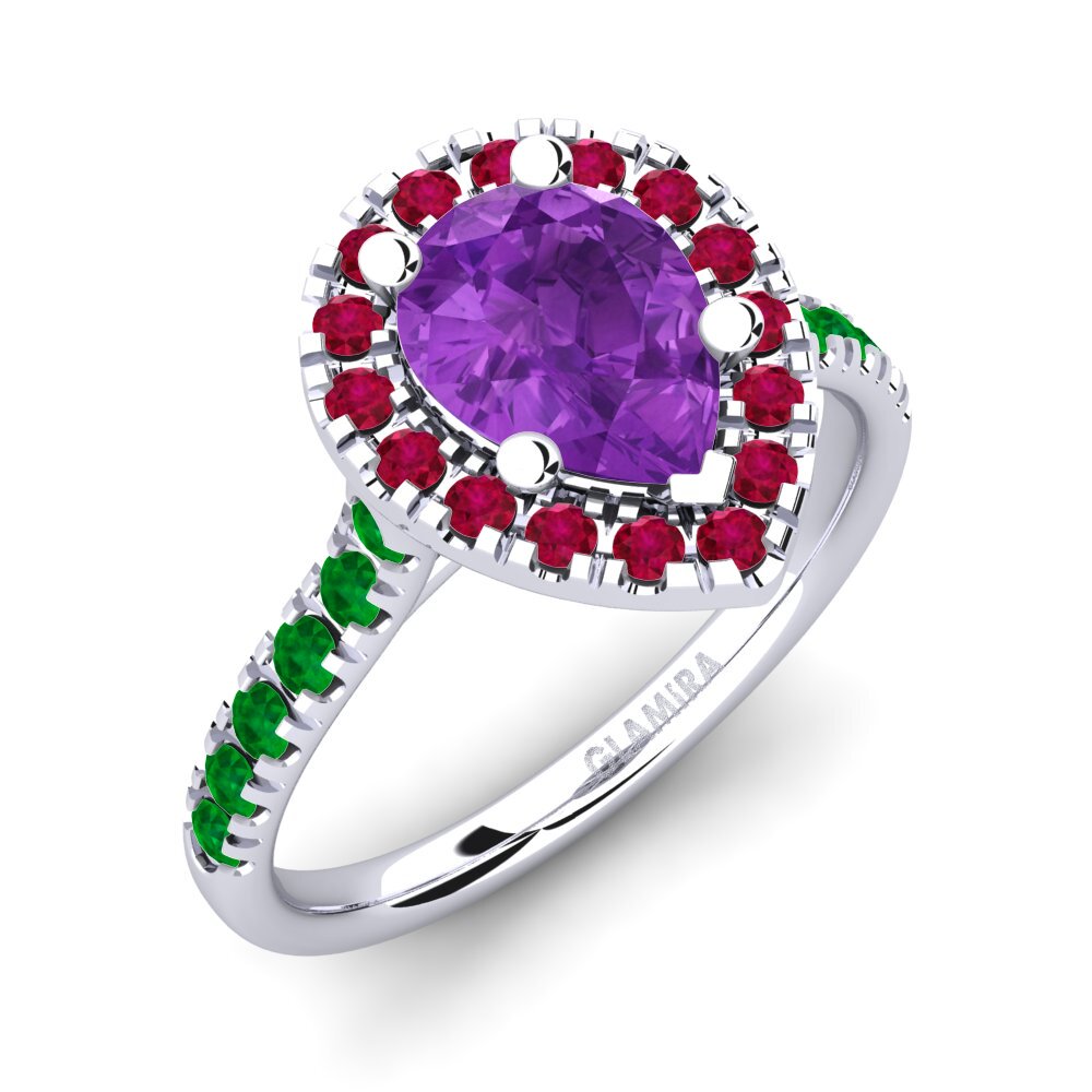Amatista Anillo de compromiso Oiffe