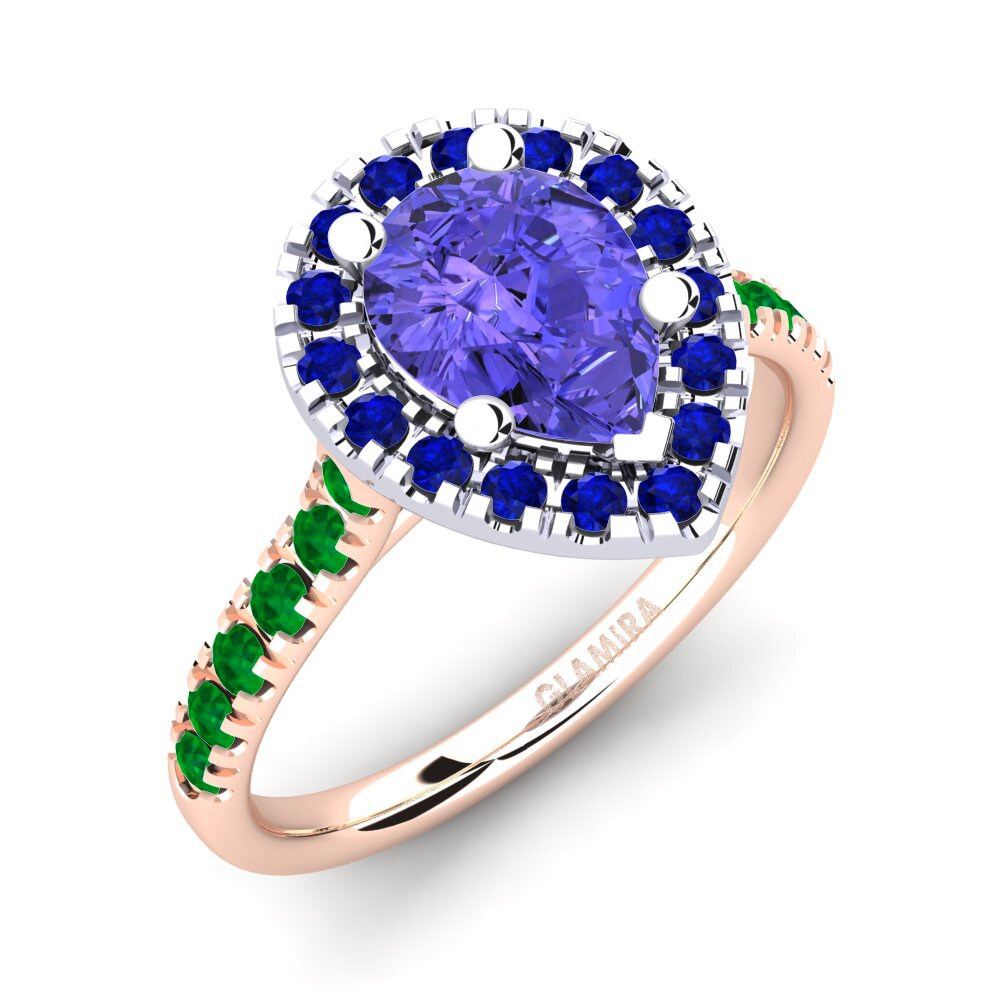 14k Rose & White Gold Engagement Ring Oiffe