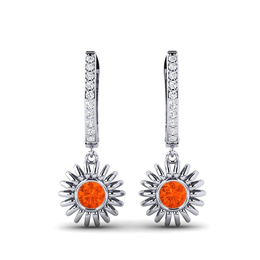 Fire Opal Women's Earring Oison