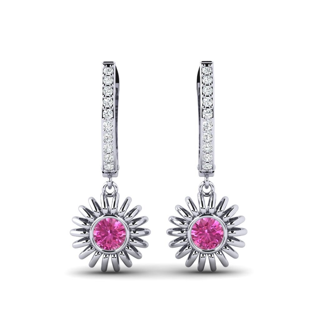 Pink Topaz Women's Earring Oison