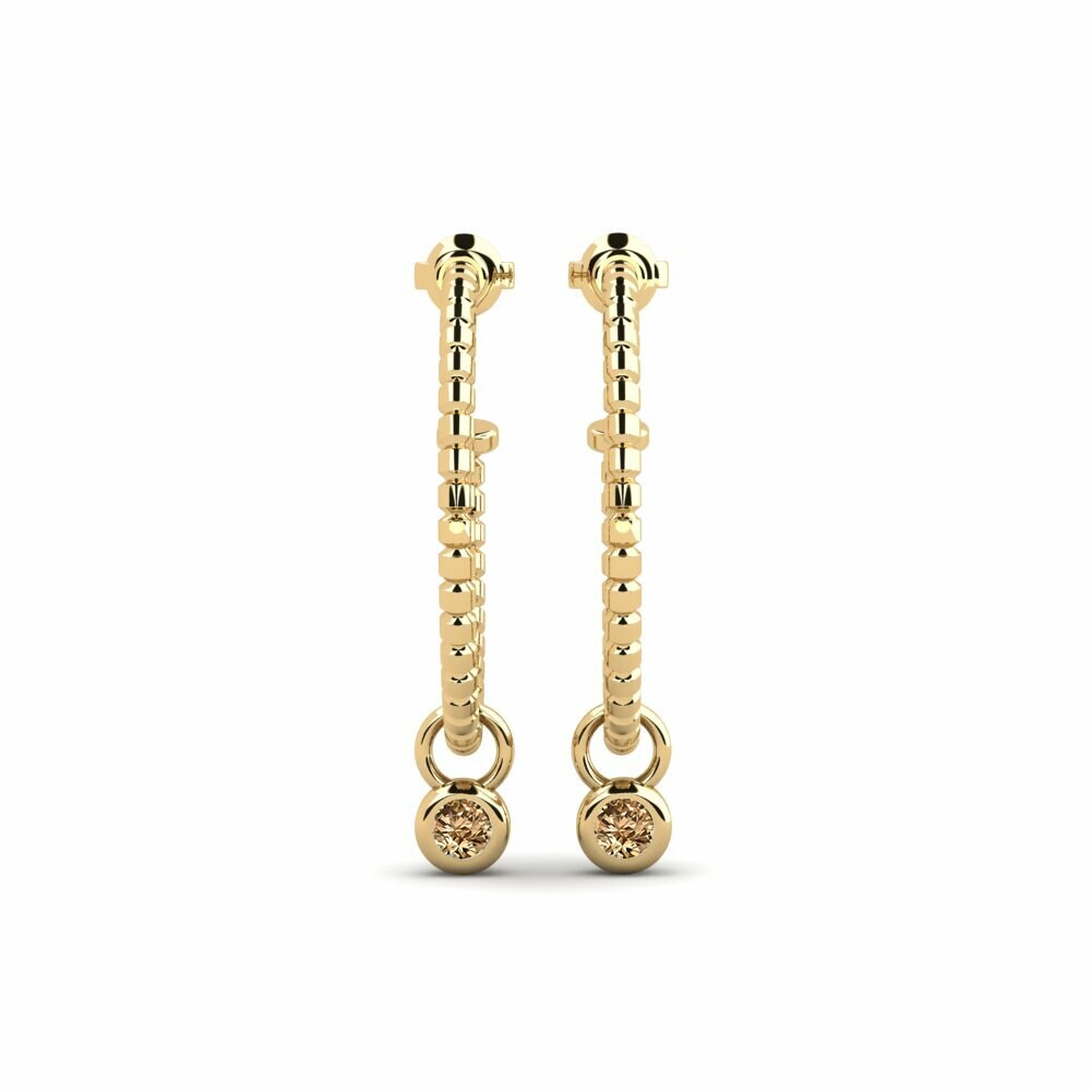 Diamante Marrone Orecchino da donna Okene
