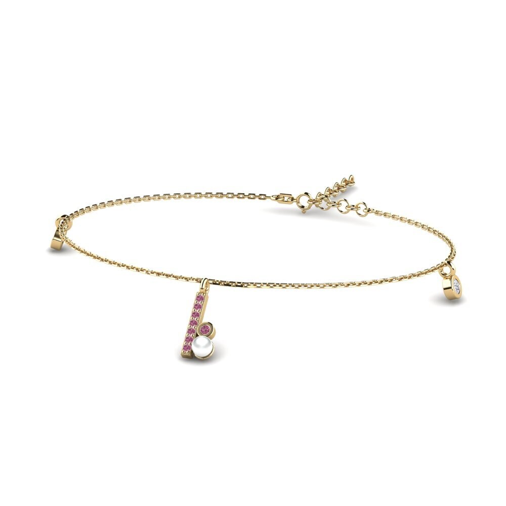 Round Rhodolite Garnet Women's Bracelet Okoma