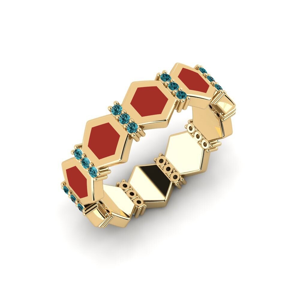Blauer Diamant Ring Olens
