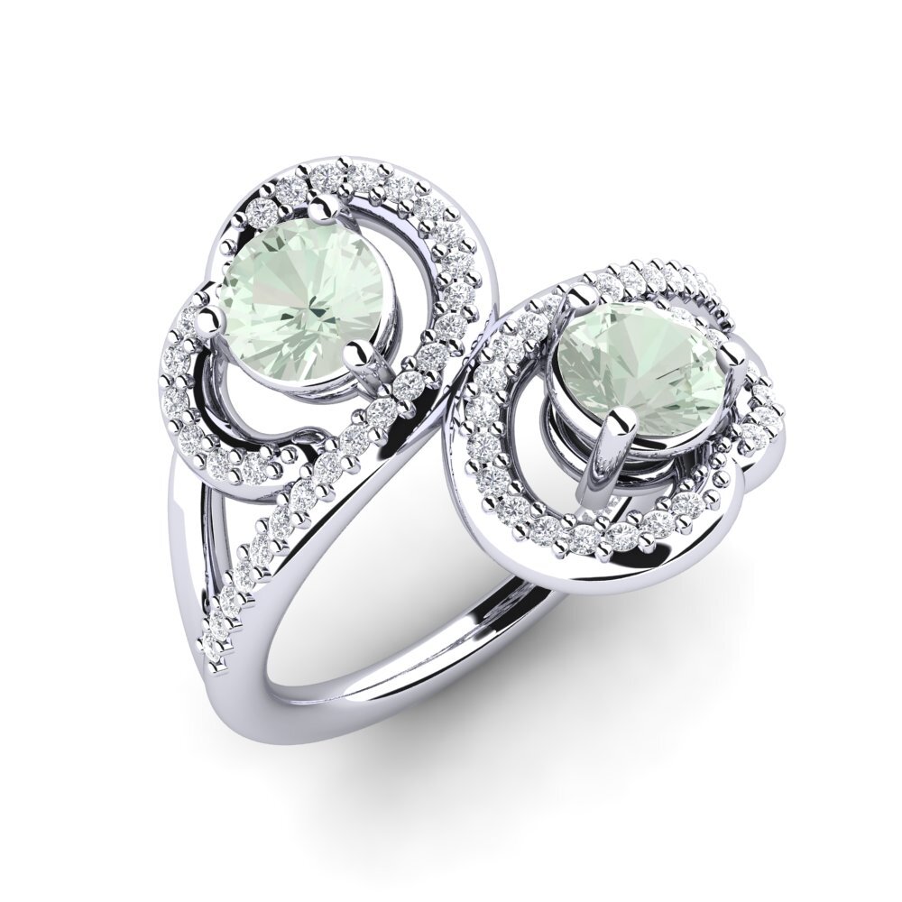 Green Amethyst Ring Olliana