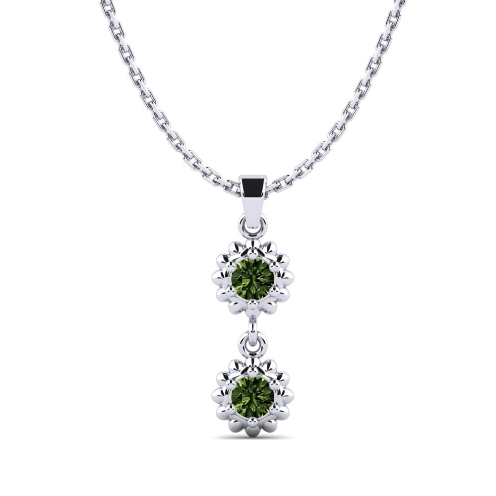 Green Sapphire Women's Pendant Ombrager