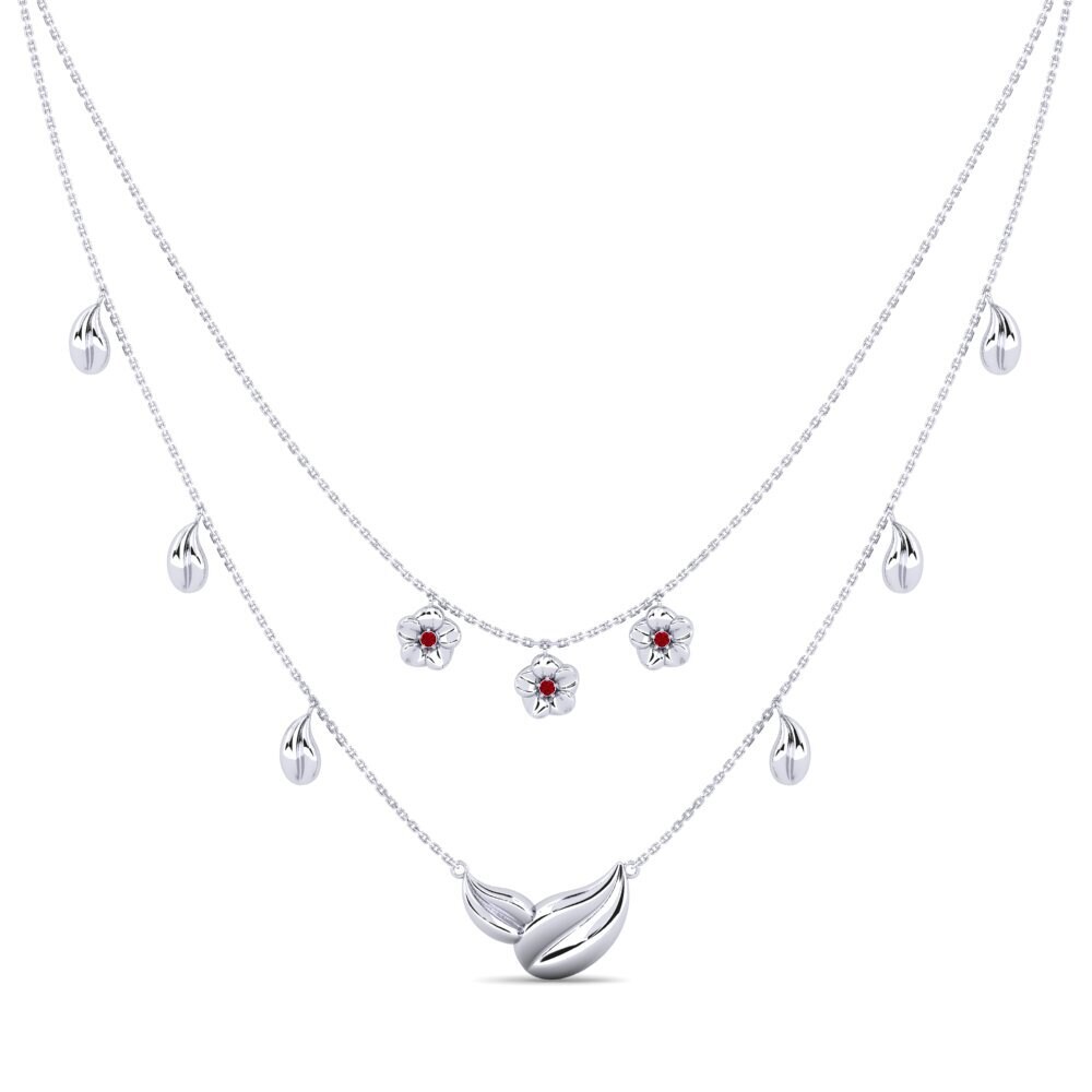 Circonita Roja Collar de Mujer Omino