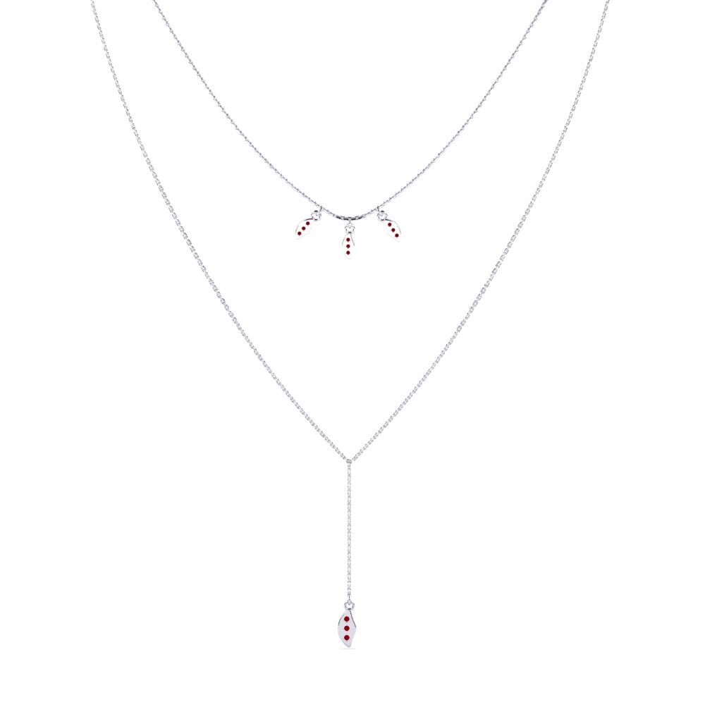 Red Zirconia Women's Necklace Onabella