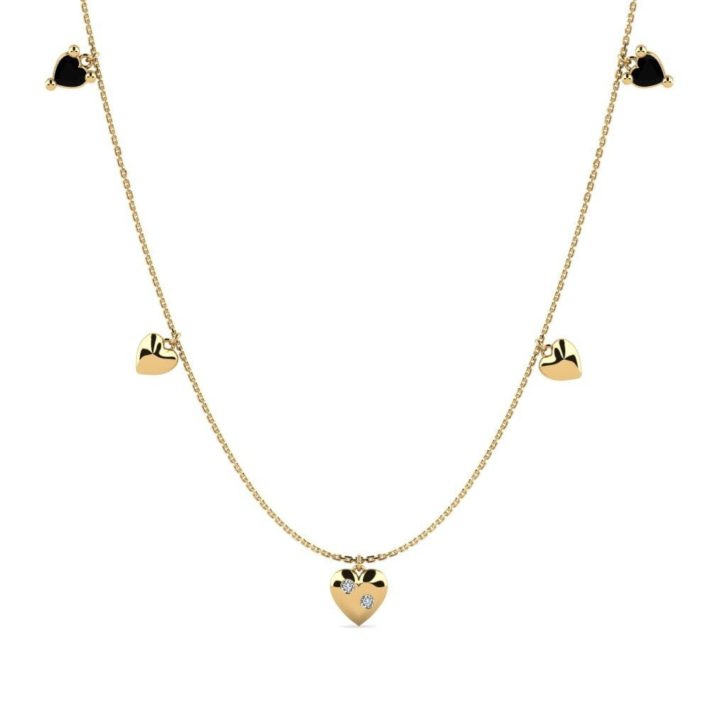 Black Sapphire Women's Necklace Oneidass