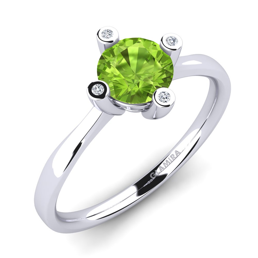 Peridot Engagement Ring Onella 1.6 crt