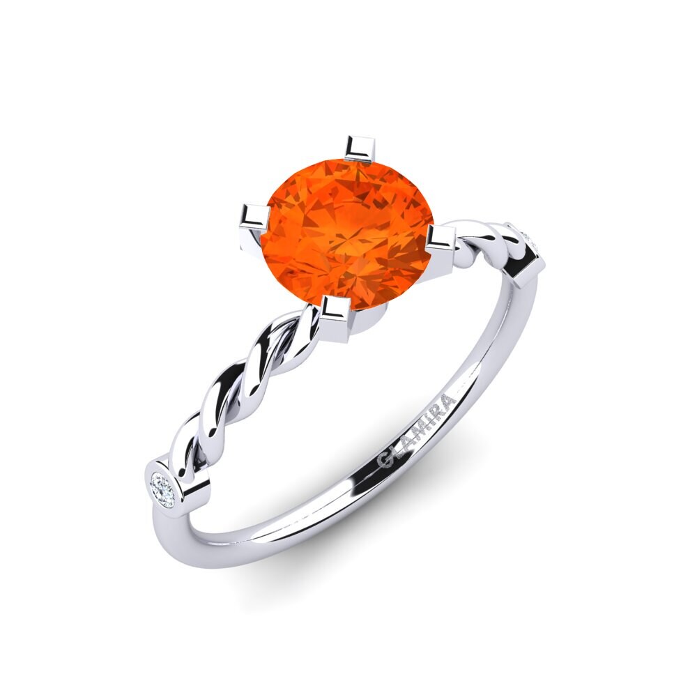 Fire Opal Engagement Ring Opalina