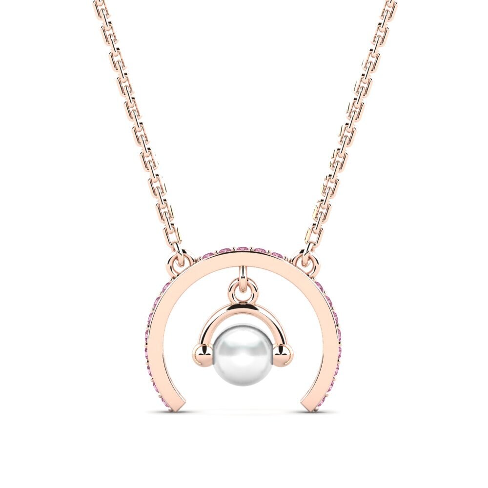Rotgold 750 Rhodolit-Granat Damen halskette Opardi