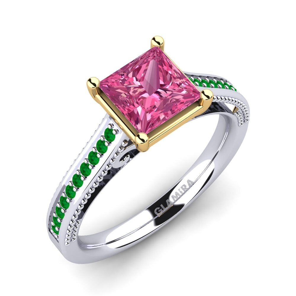 14ct White & Yellow Gold Engagement Ring Lucetta