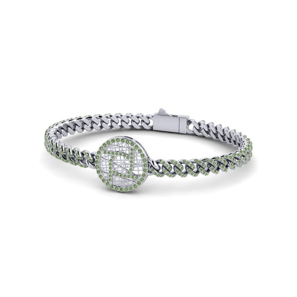 Diamante Verde Pulsera de Mujer Oppilume